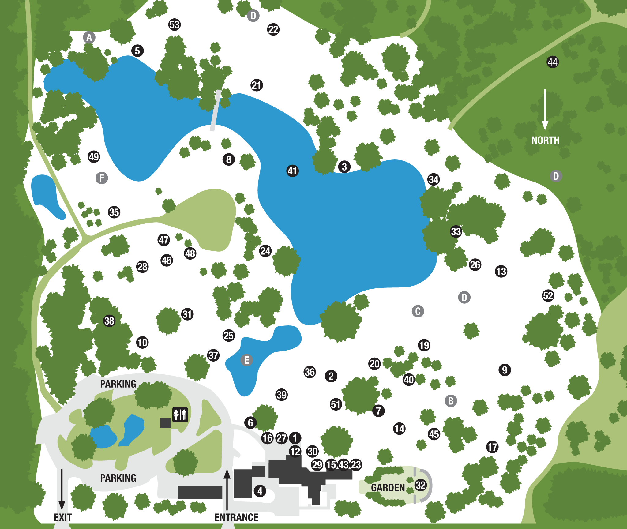 Lynden Sculpture Garden map