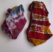 Mother's Day Silk Scarf Painting
